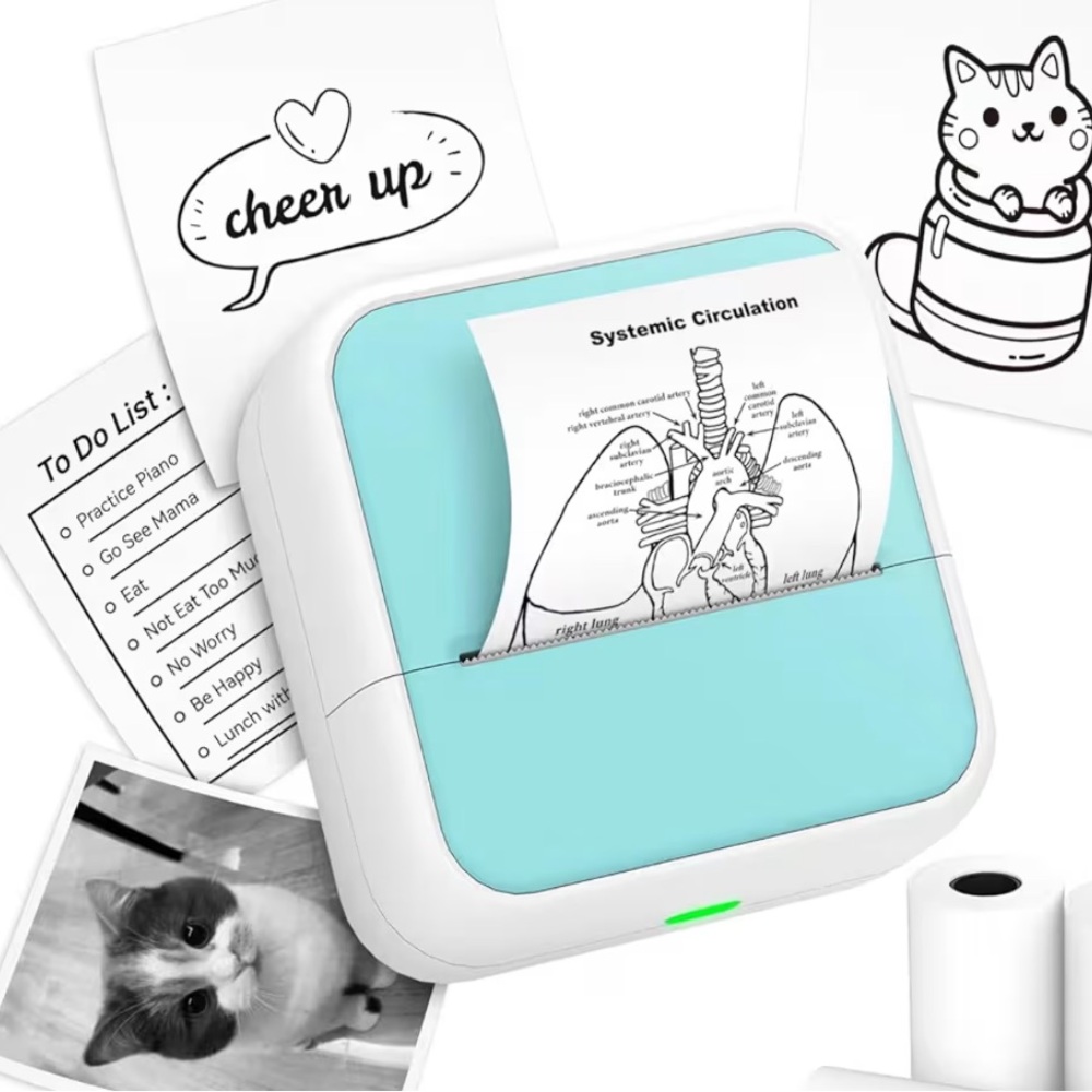 Mini Blue Thermal Printer
